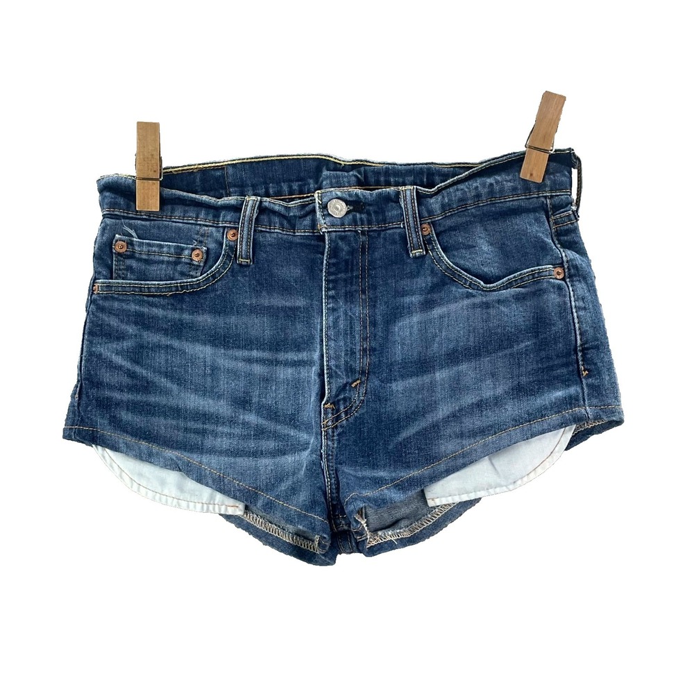 Levi's Denim Cut Off Shorts Womens 32 Cotton Casual Summer Cheeky Everyday Wear